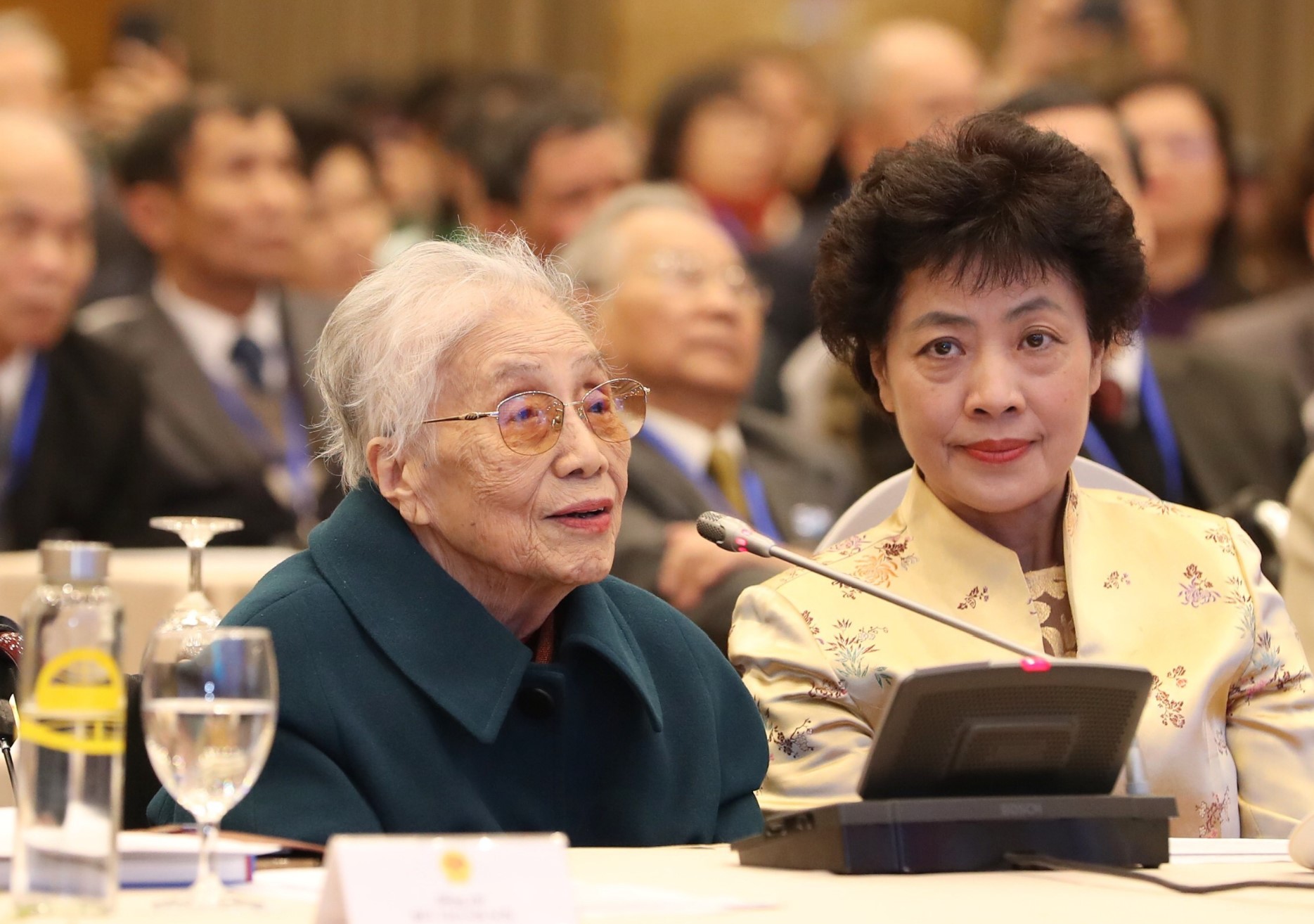 Nguyên Phó Chủ tịch nước Nguyễn Thị Bình phát biểu tại lễ kỷ niệm 50 năm Ngày ký Hiệp định Paris vào ngày 17-1-2023. Ảnh: QUANG PHÚC