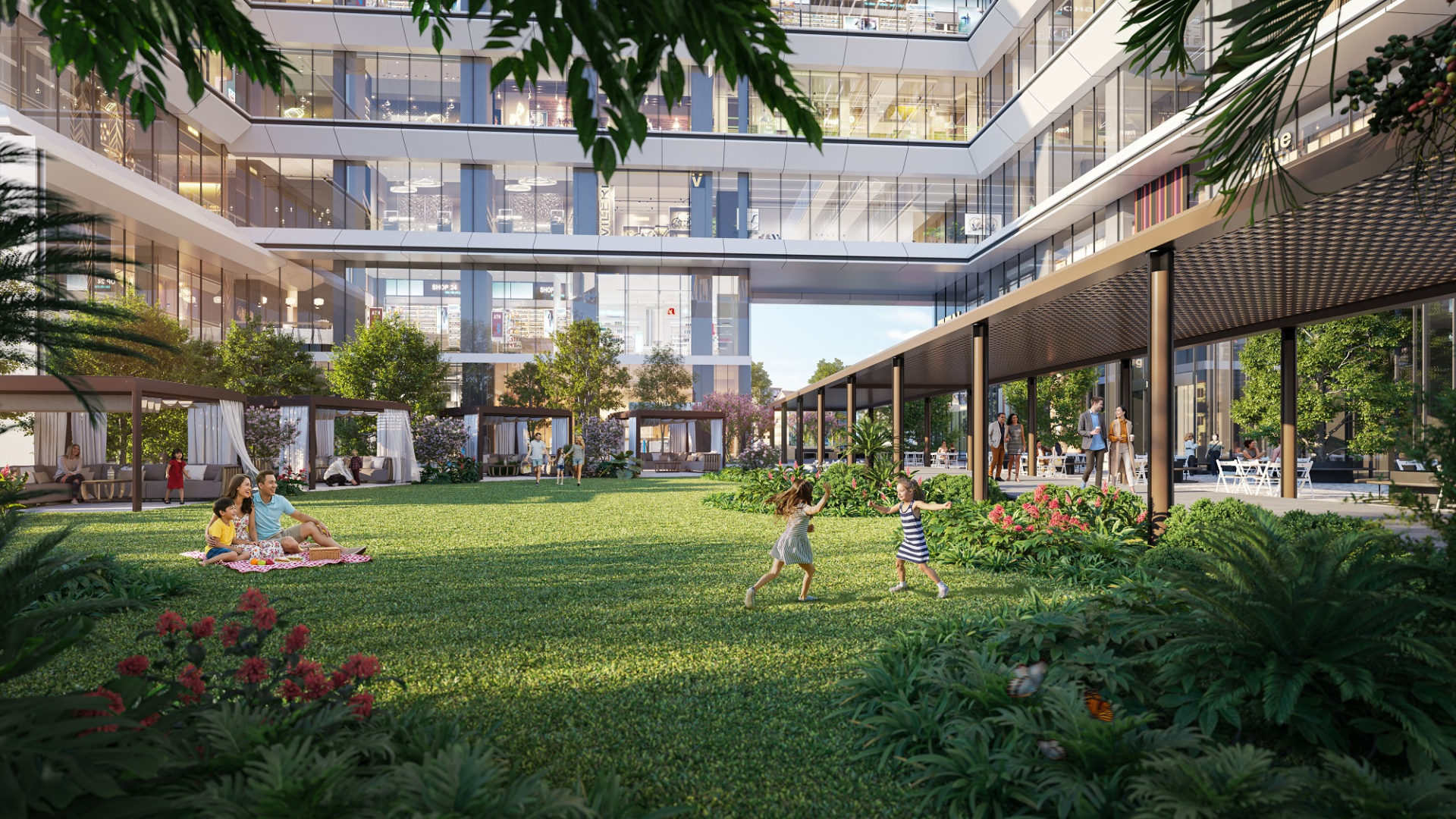 Sun Feliza Suites dành riêng 11.548m² kiến tạo khu vườn Hạnh Phúc cho cư dân hưởng thụ. Ảnh: Sun Property