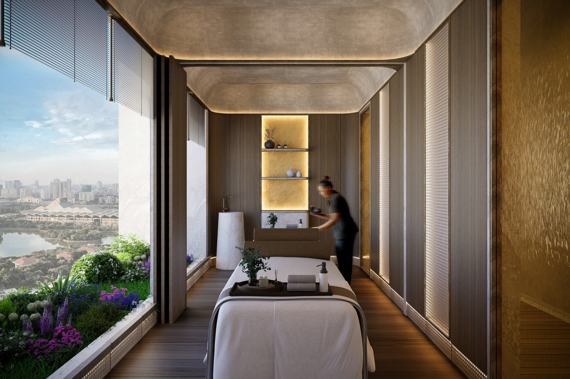 Tầng 6 tại Sun Feliza Suites mở ra không gian nghỉ dưỡng sang trọng, đẳng cấp. Ảnh: Sun Property