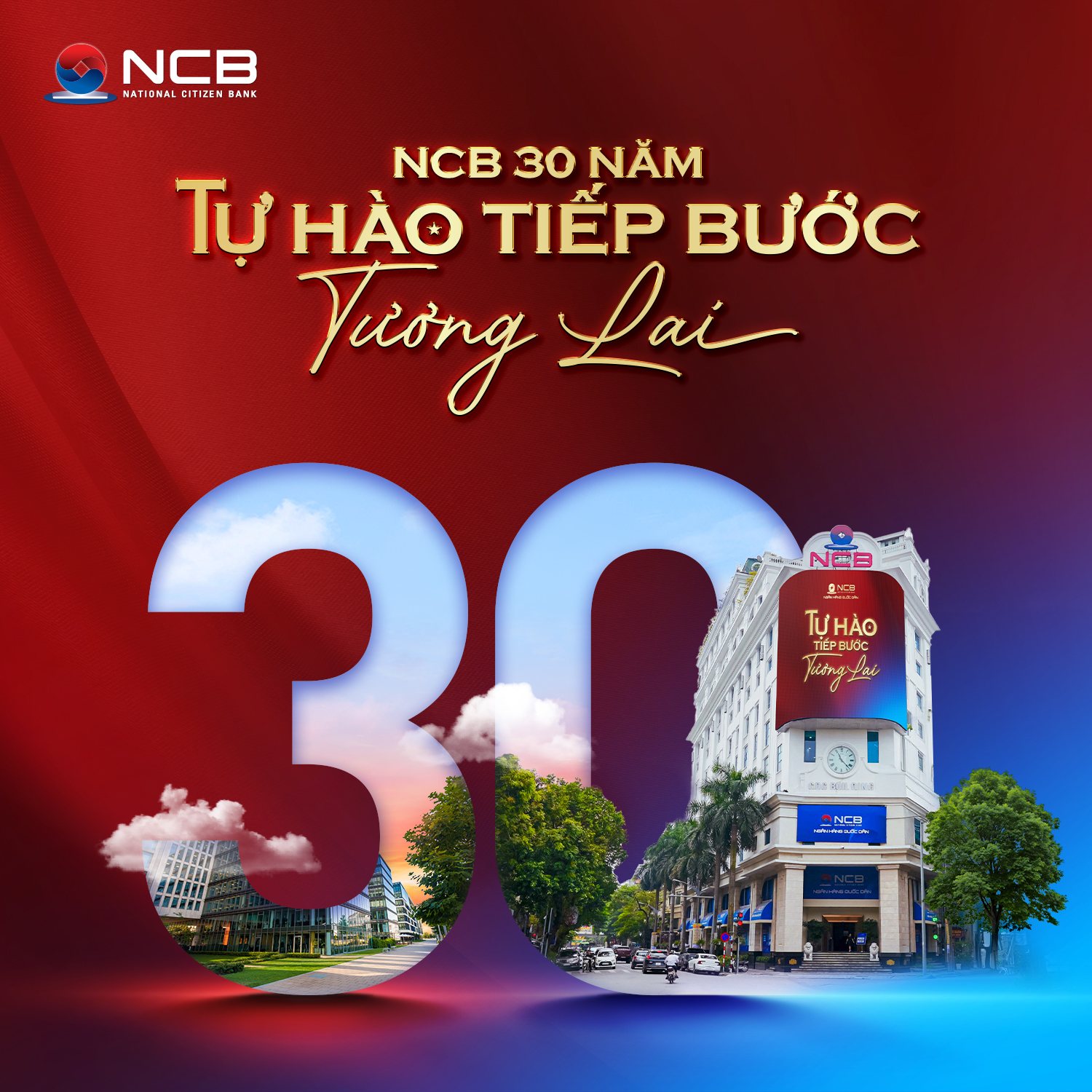 MV ra đời đúng vào thời điểm NCB kỷ niệm 30 năm hành trình phát triển, cũng với thông điệp “Tự hào tiếp bước tương lai”.