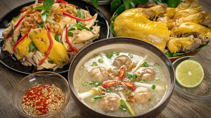 Cháo gà hà Nội giản dị nhưng bổ dưỡng. Ảnh: ITN