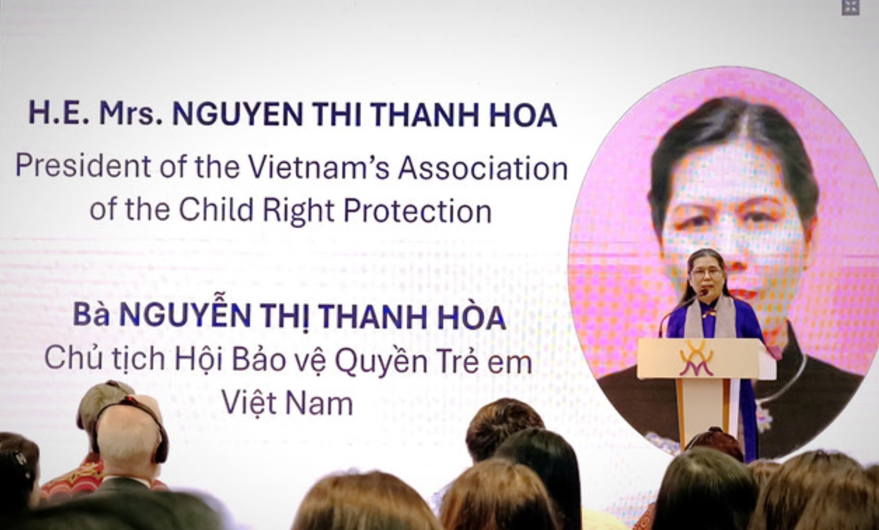 Bà Nguyễn Thị Thanh Hòa, Chủ tịch Hội bảo vệ quyền trẻ em Việt Nam. Ảnh: Hoài Nam