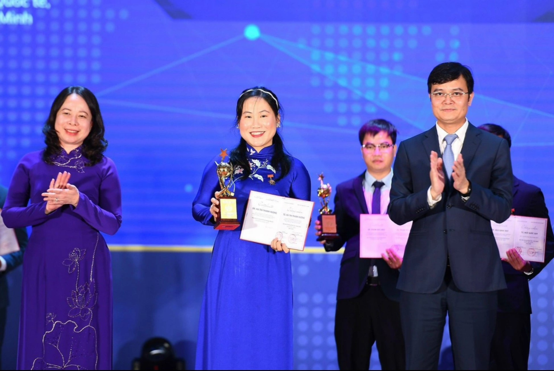 TS Hà Thị Thanh Hương là một trong 10 nhà khoa học trẻ nhận giải thưởng Quả cầu vàng 2023. Ảnh: Nguyễn Ngọc