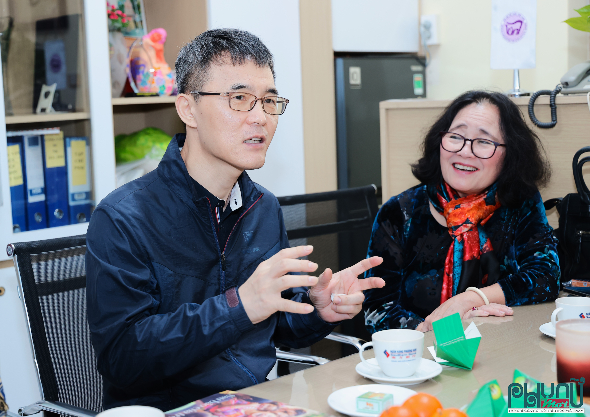 TS Nam Dae Geun, Giám đốc Văn phòng KITECH Việt Nam bày tỏ ấn tượng sâu sắc đối với đội ngũ nữ trí thức và các nhà khoa học nữ Việt Nam.