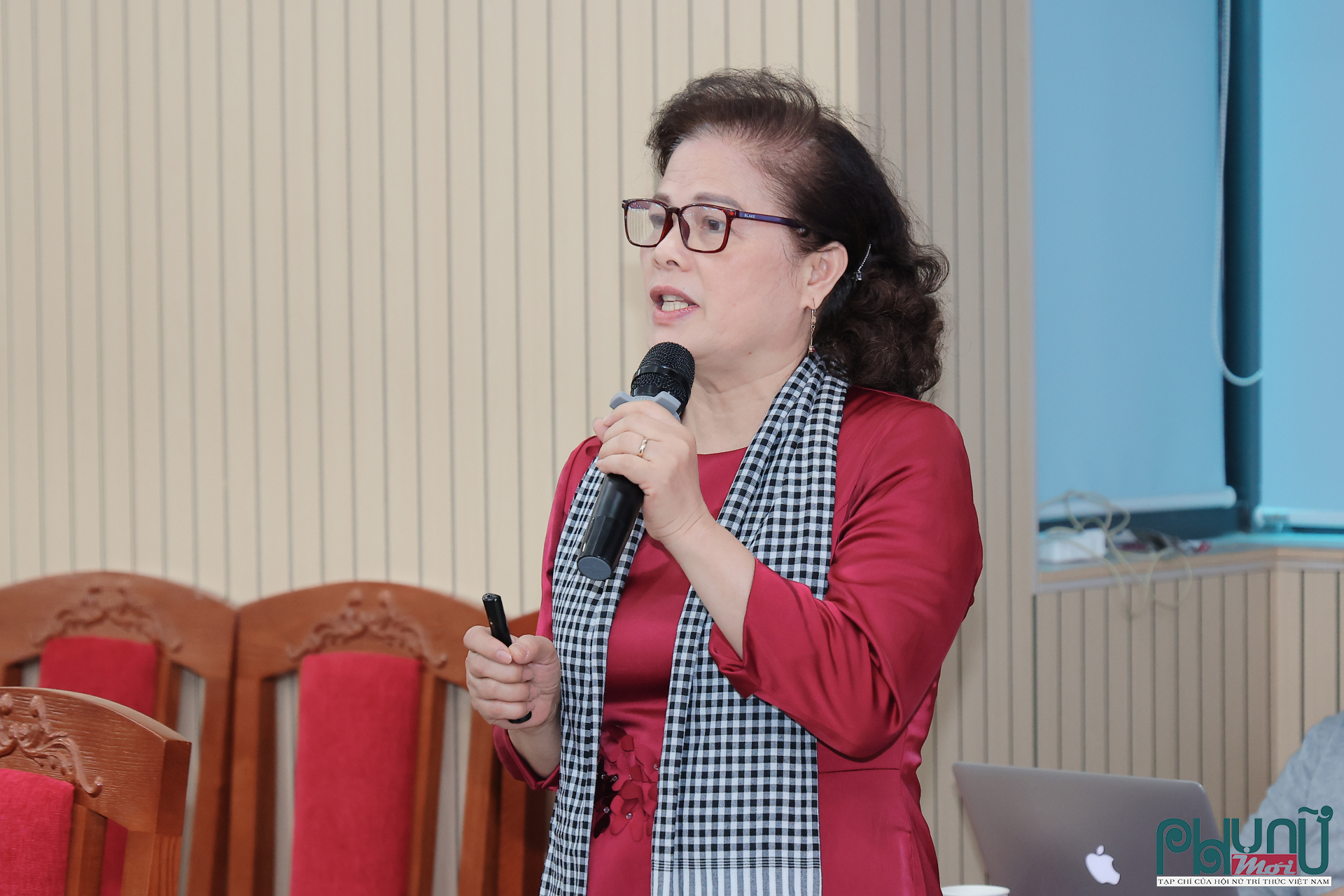 ThS. Lê Thị Khánh Vân, Phó Chủ tịch Hội Thông tin KH&CN Việt Nam, Giám đốc Trung tâm Ứng dụng KH&CN và Khởi nghiệp (Hội Nữ trí thức Việt Nam)