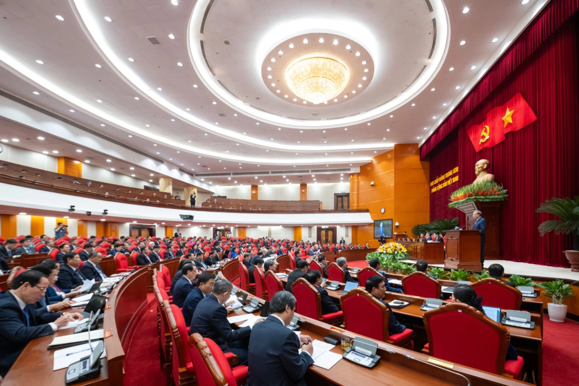 Hội nghị Trung ương 15 dự kiến bế mạc vào chiều 23/12. Ảnh: Phạm Thắng