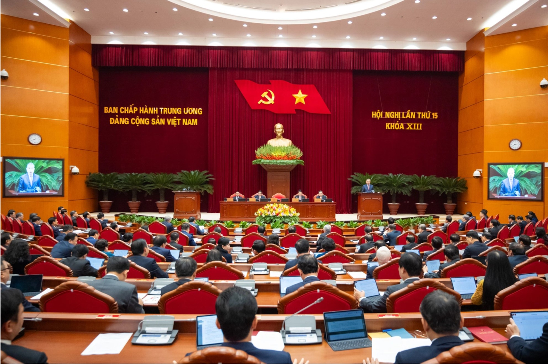 Toàn cảnh Hội nghị Trung ương 15. Ảnh: Phạm Thắng