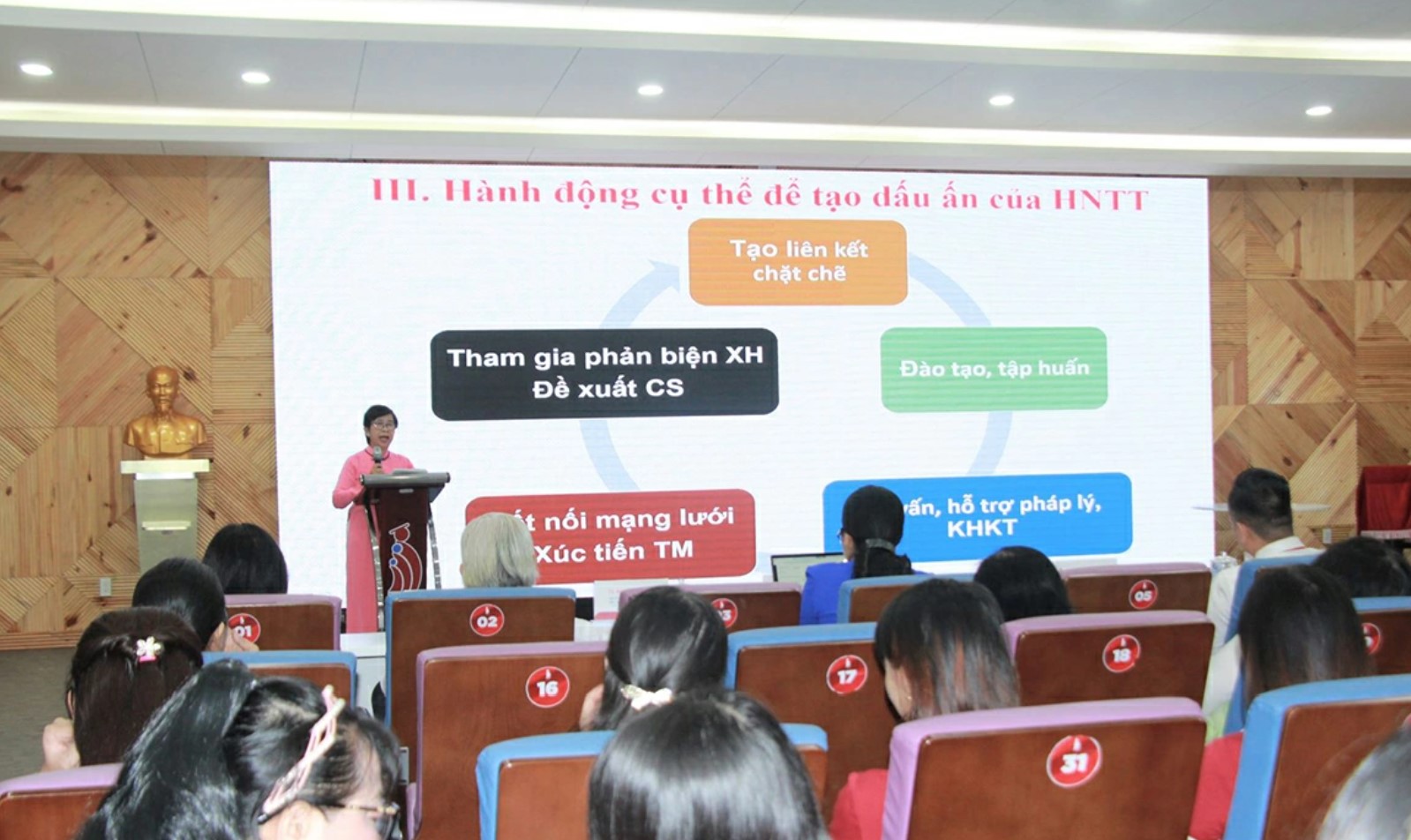 Đại biểu tham luận tại hội thảo. Ảnh: Nga Sơn