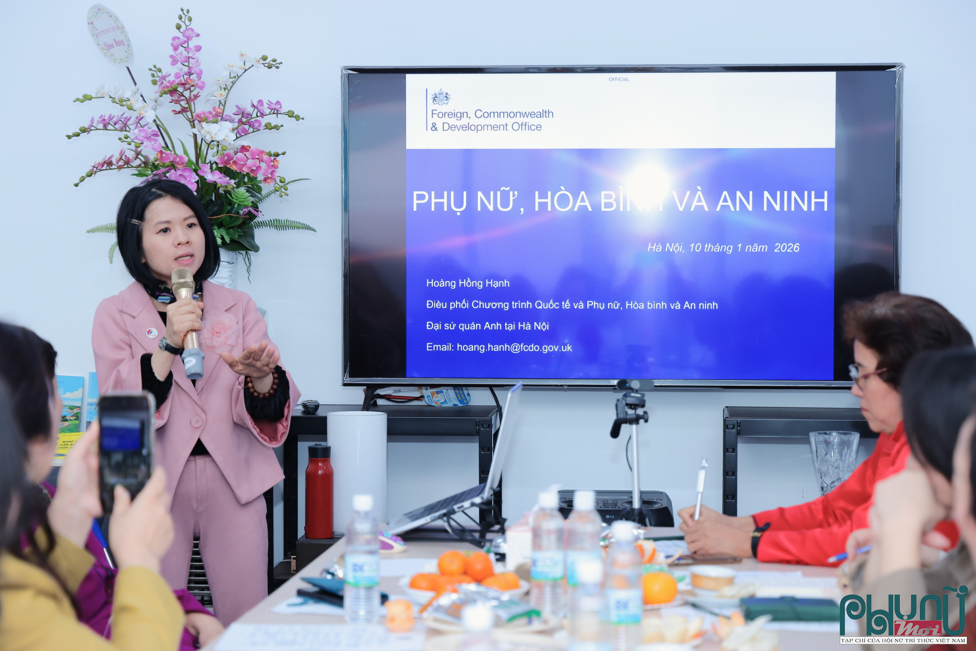 Bà Hoàng Hồng Hạnh, Điều phối Chương trình Quốc tế về WPS của Đại sứ quán Anh tại Việt Nam