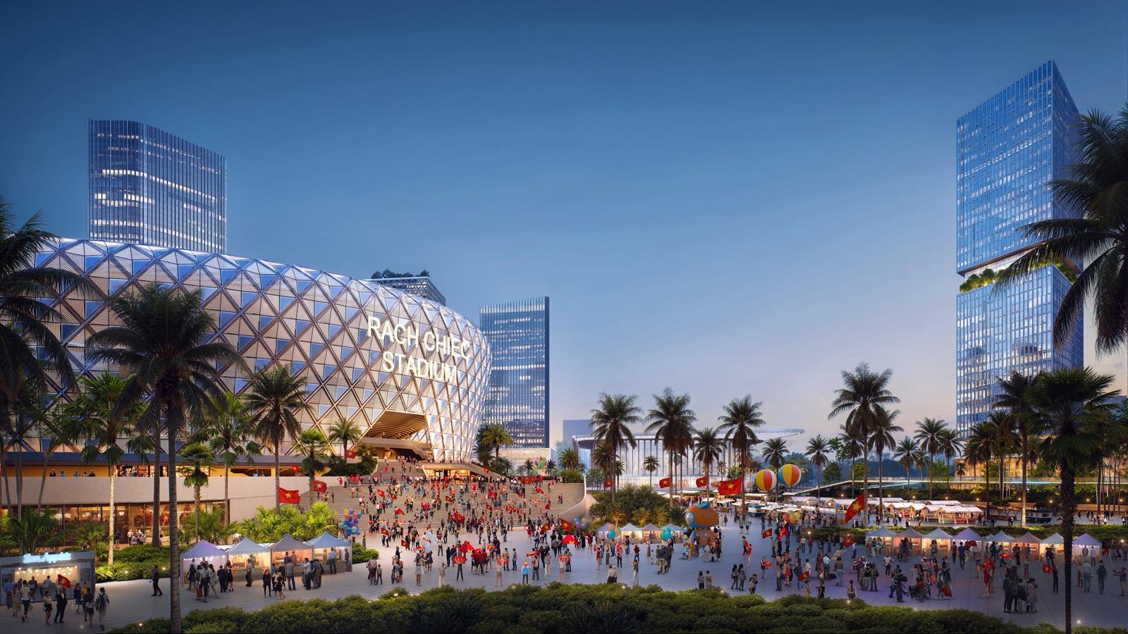 Khu liên hợp Thể dục Thể thao Quốc gia Rạch Chiếc sẽ là nơi các sự kiện thể thao đỉnh cao, concert quốc tế và lễ hội văn hóa diễn ra quanh năm