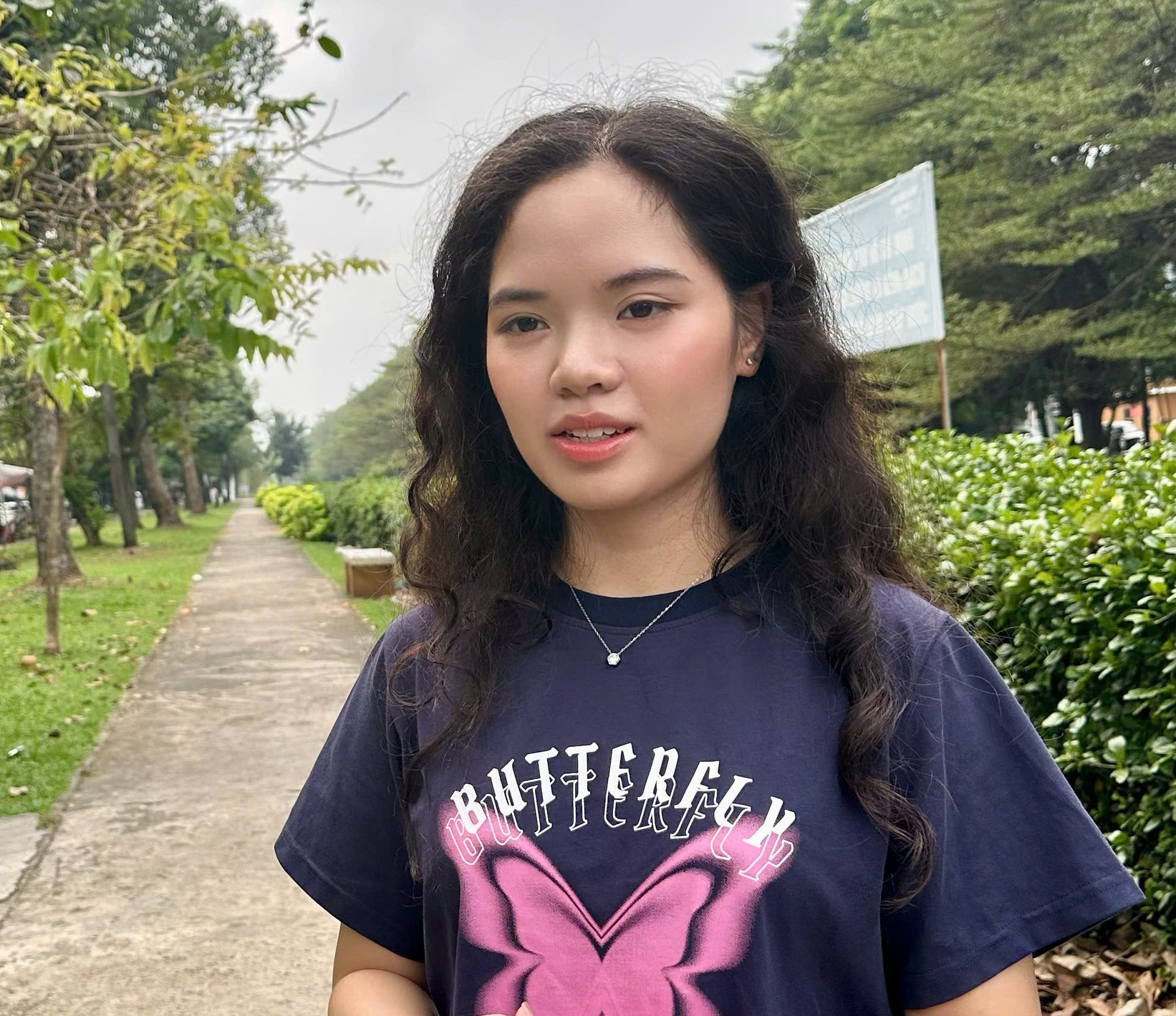 Lưu Ánh Tuyết, sinh viên năm cuối, Trường Đại học Quốc gia TPHCM - Ảnh: VGP/Lê Anh