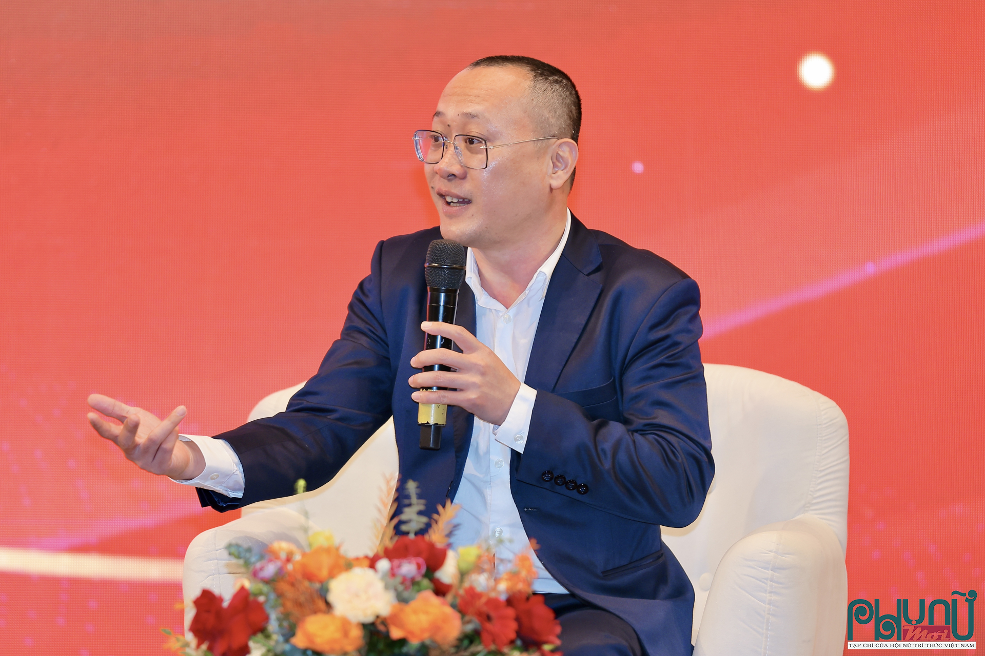 Nhạc sĩ Nguyễn Thành Trung chia sẻ tại buổi ra mắt MV Đất nước hôm nay 