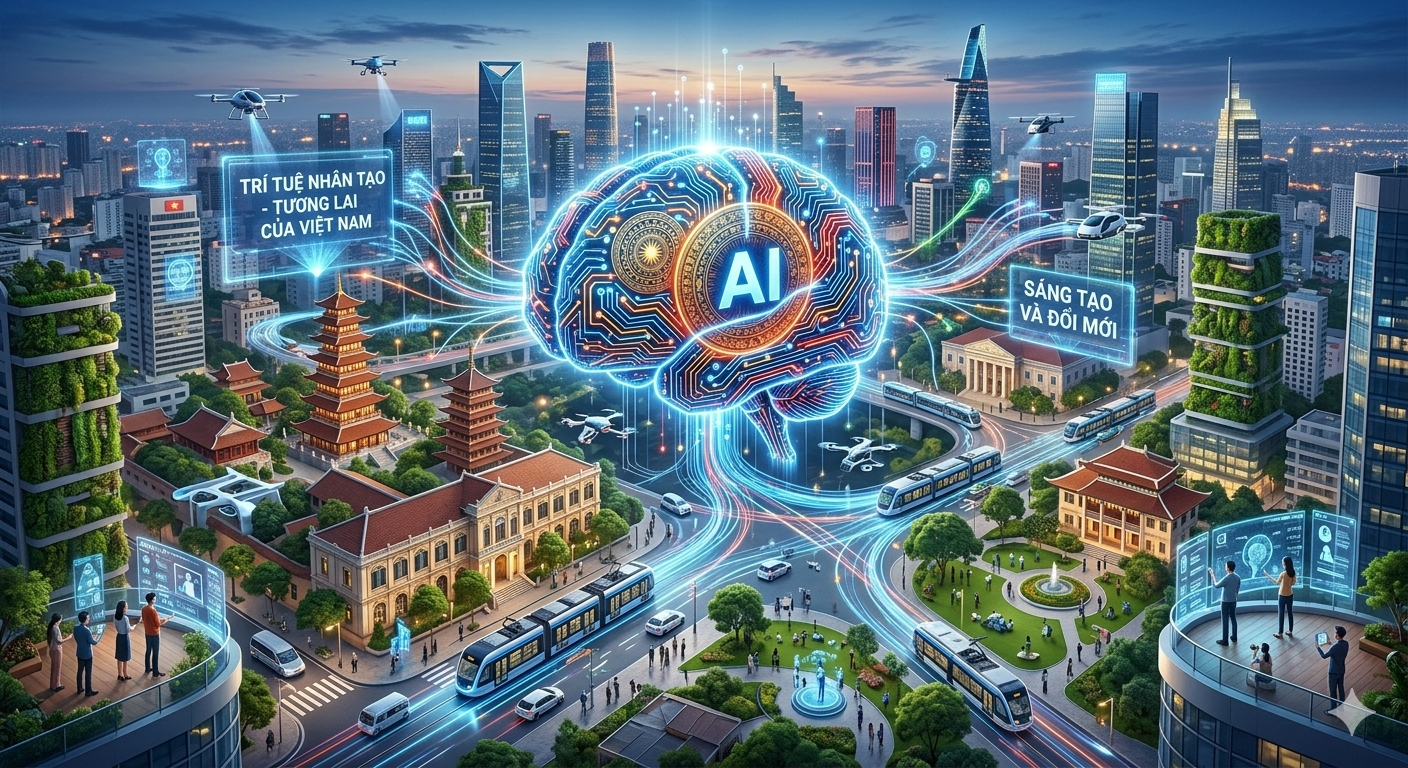 Chính phủ ban hành Kế hoạch triển khai Luật Trí tuệ nhân tạo. Ảnh minh họa: AI