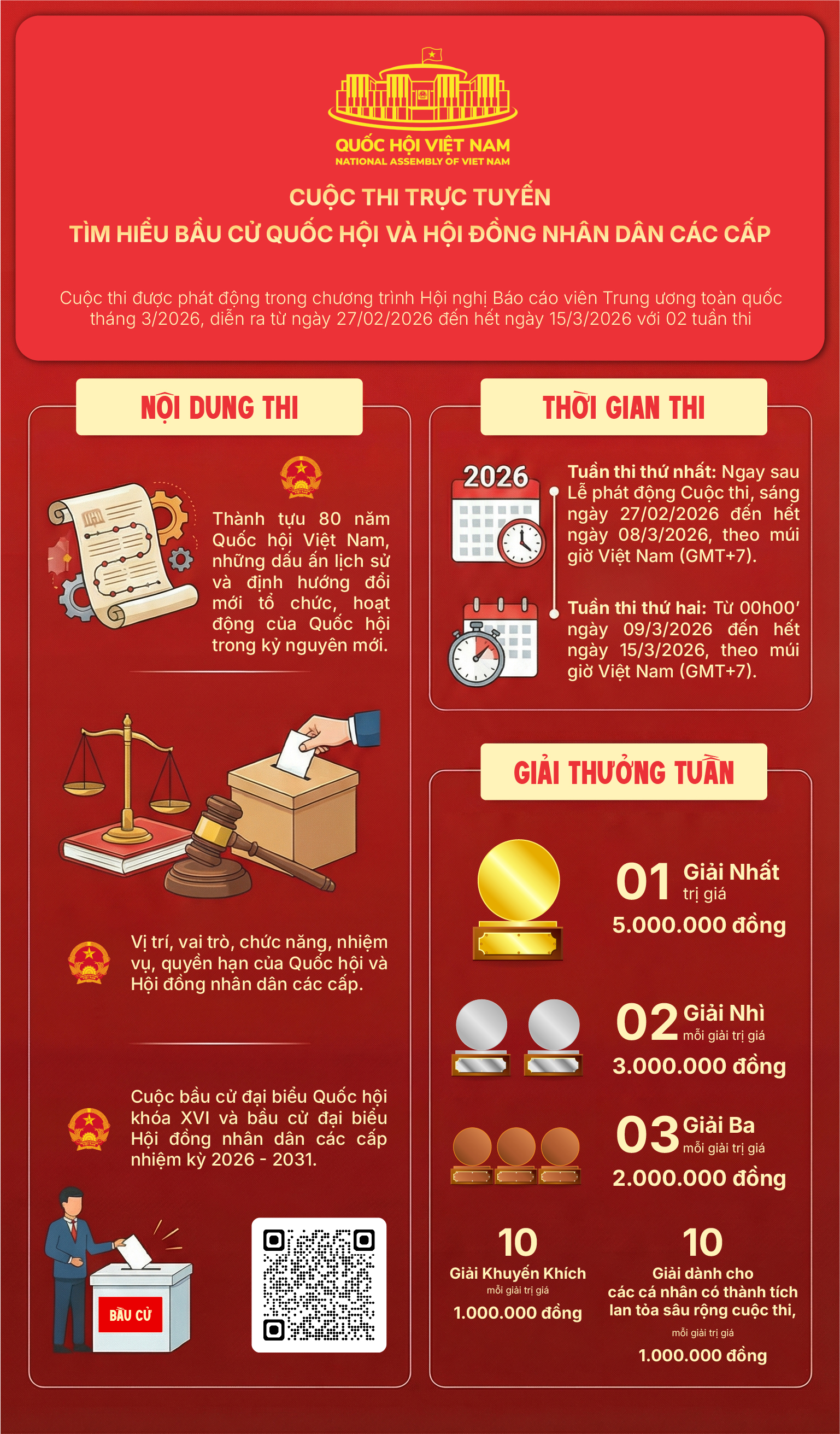 Phát động cuộc thi trực tuyến tìm hiểu bầu cử Quốc hội và HĐND các cấp