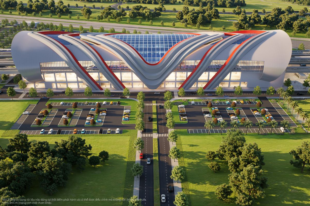 Ga depot Bến Thành - Cần Giờ nằm trong lòng Vinhomes Green Paradise, kết nối với trung tâm TP.HCM chỉ trong 13 phút di chuyển