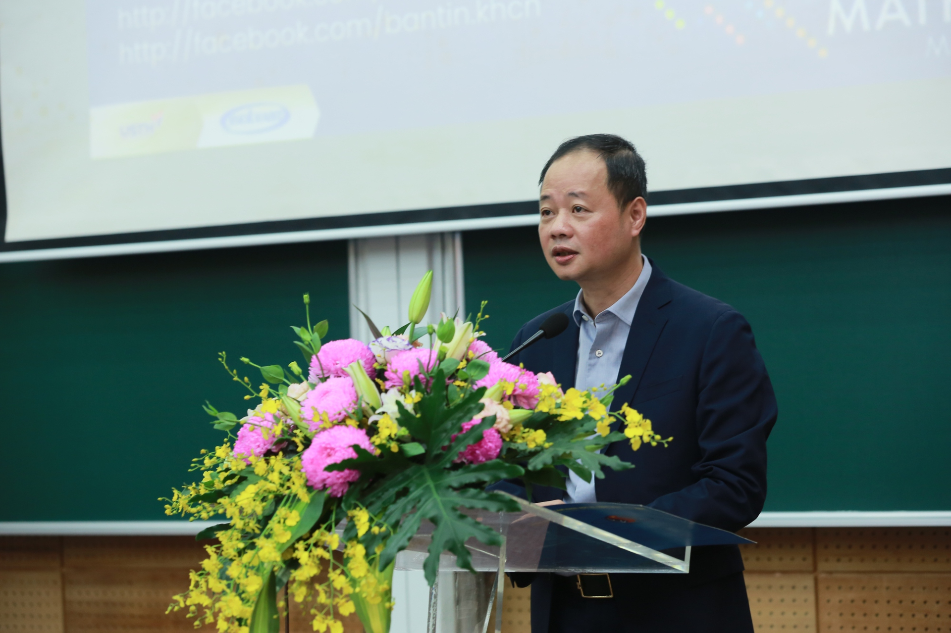 GS.TS Trần Hồng Thái, Chủ tịch Viện Hàn lâm KH&CN Việt Nam phát biểu tại sự kiện. Ảnh: VGP