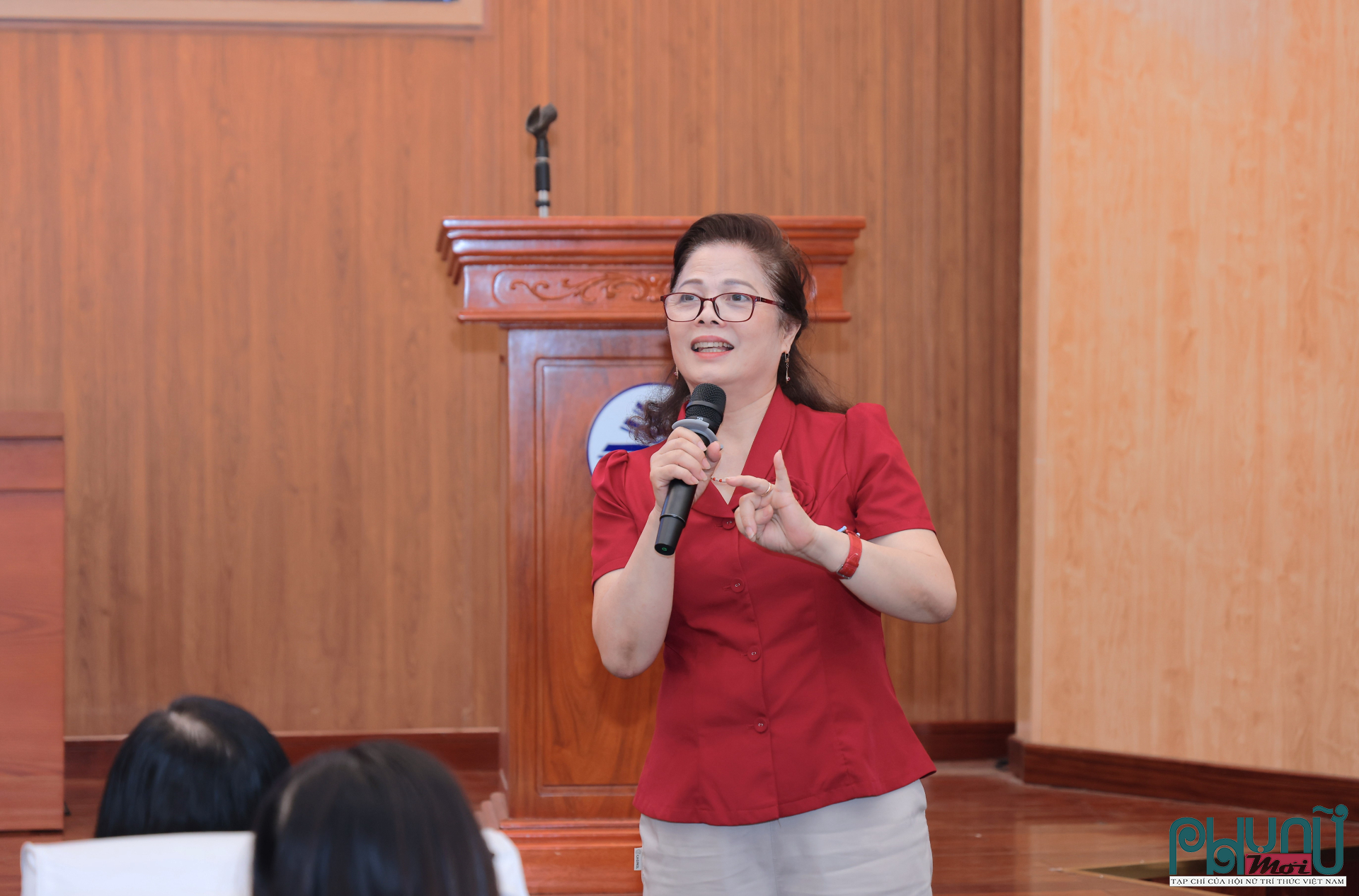 ThS. Lê Thị Khánh Vân, Giám đốc Trung tâm Ứng dụng Khoa học Công nghệ và Khởi nghiệp, Hội Nữ trí thức Việt Nam.