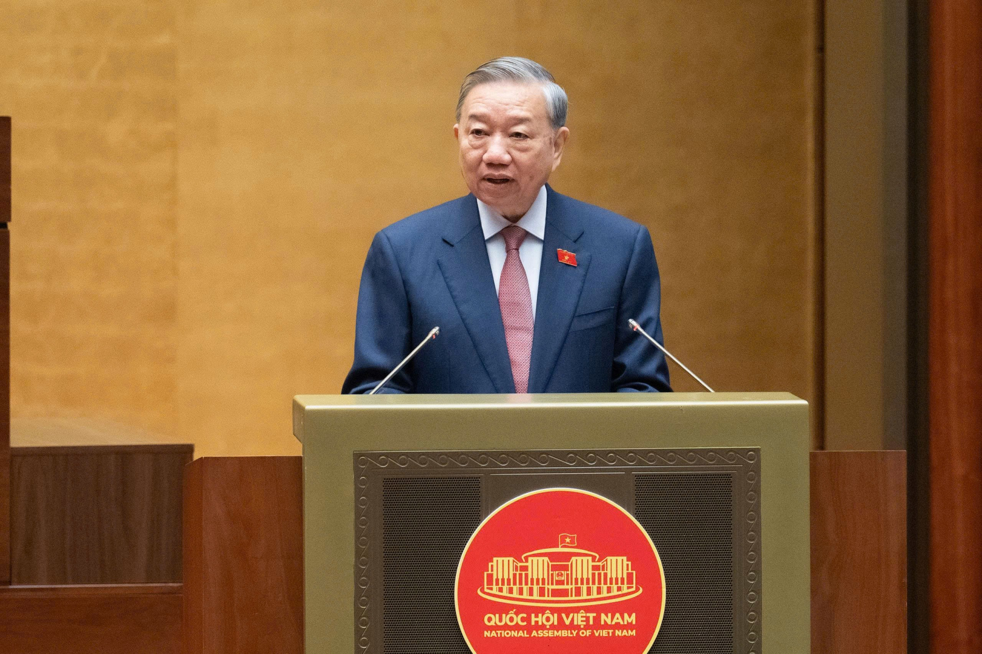 Tổng Bí thư Tô Lâm phát biểu tại Phiên khai mạc Kỳ họp thứ Nhất, Quốc hội khóa XVI. Ảnh: Cổng TTĐT Quốc hội