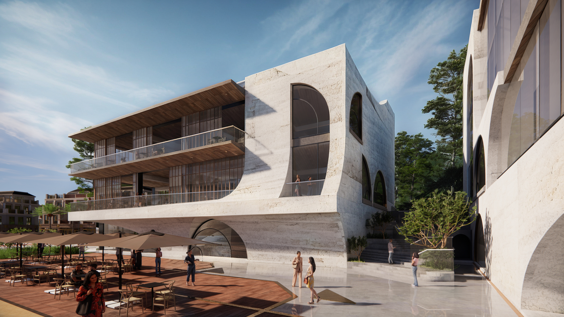 Sun Bavaria Cát Bà – tổ hợp giải trí 690 chỗ sở hữu vị trí đắc địa và không gian mở hoàn toàn hướng vịnh.