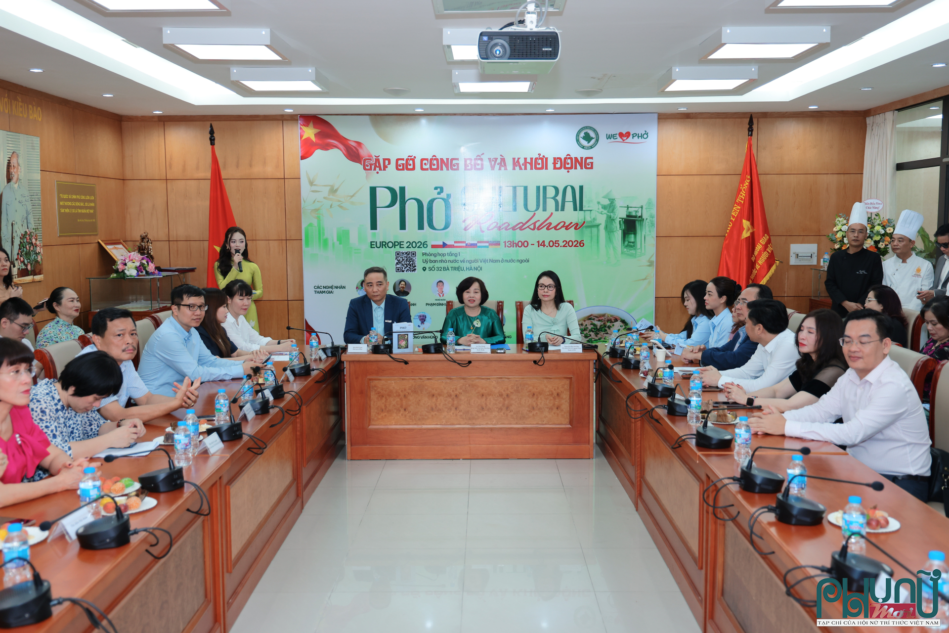 Quang cảnh sự kiện gặp gỡ, công bố chương trình “Phở Cultural Roadshow Europe 2026”.