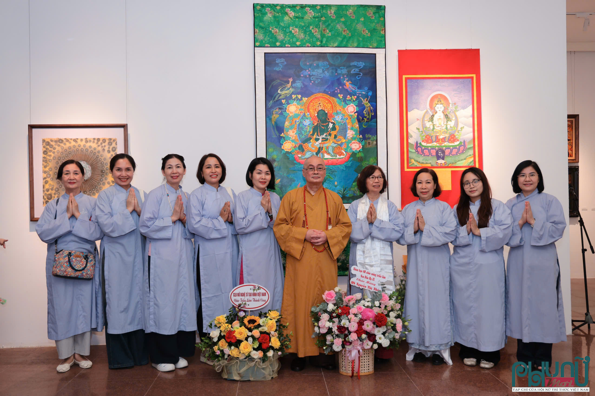 “Sen Đầu Hạ IX” khai mạc tại Hà Nội, lan tỏa tinh thần Phật giáo qua hội họa