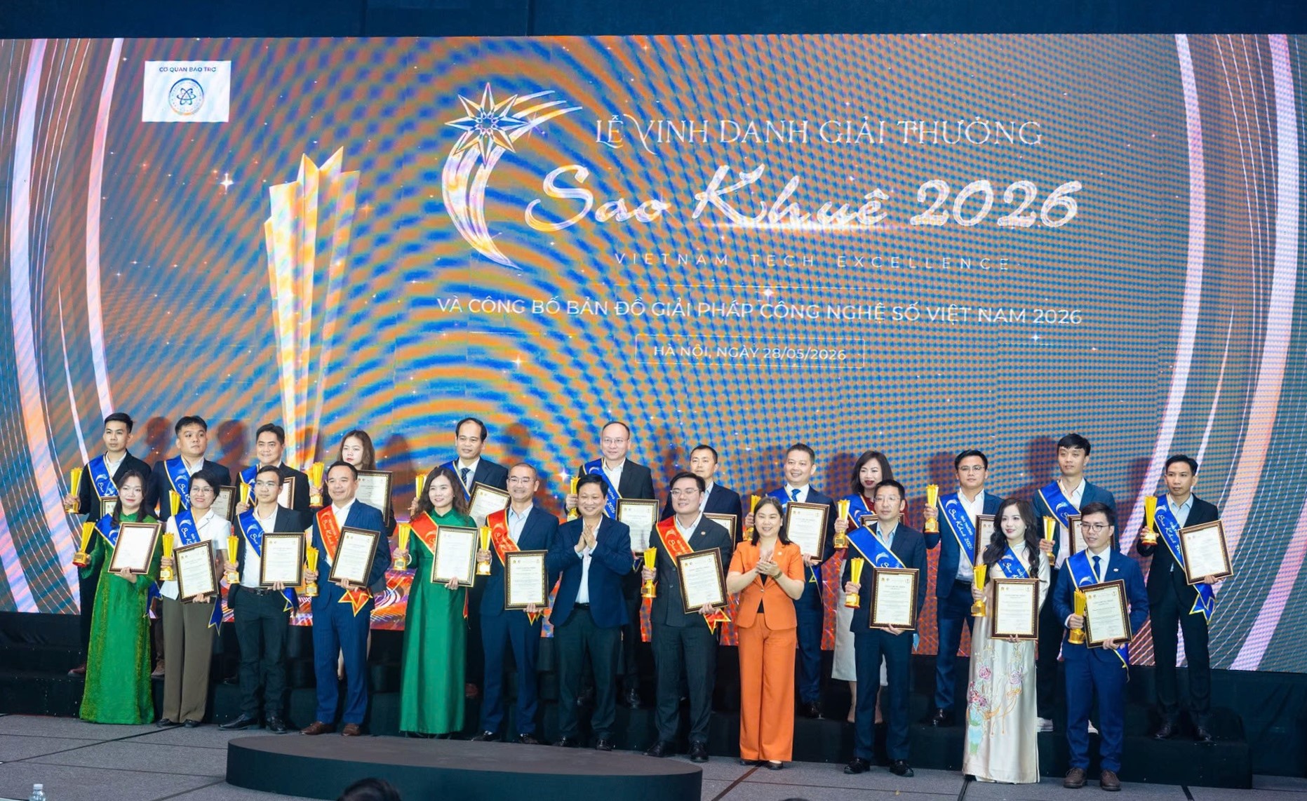 Lễ vinh danh, trao Giải thưởng Sao Khuê 2026. Ảnh: VGP