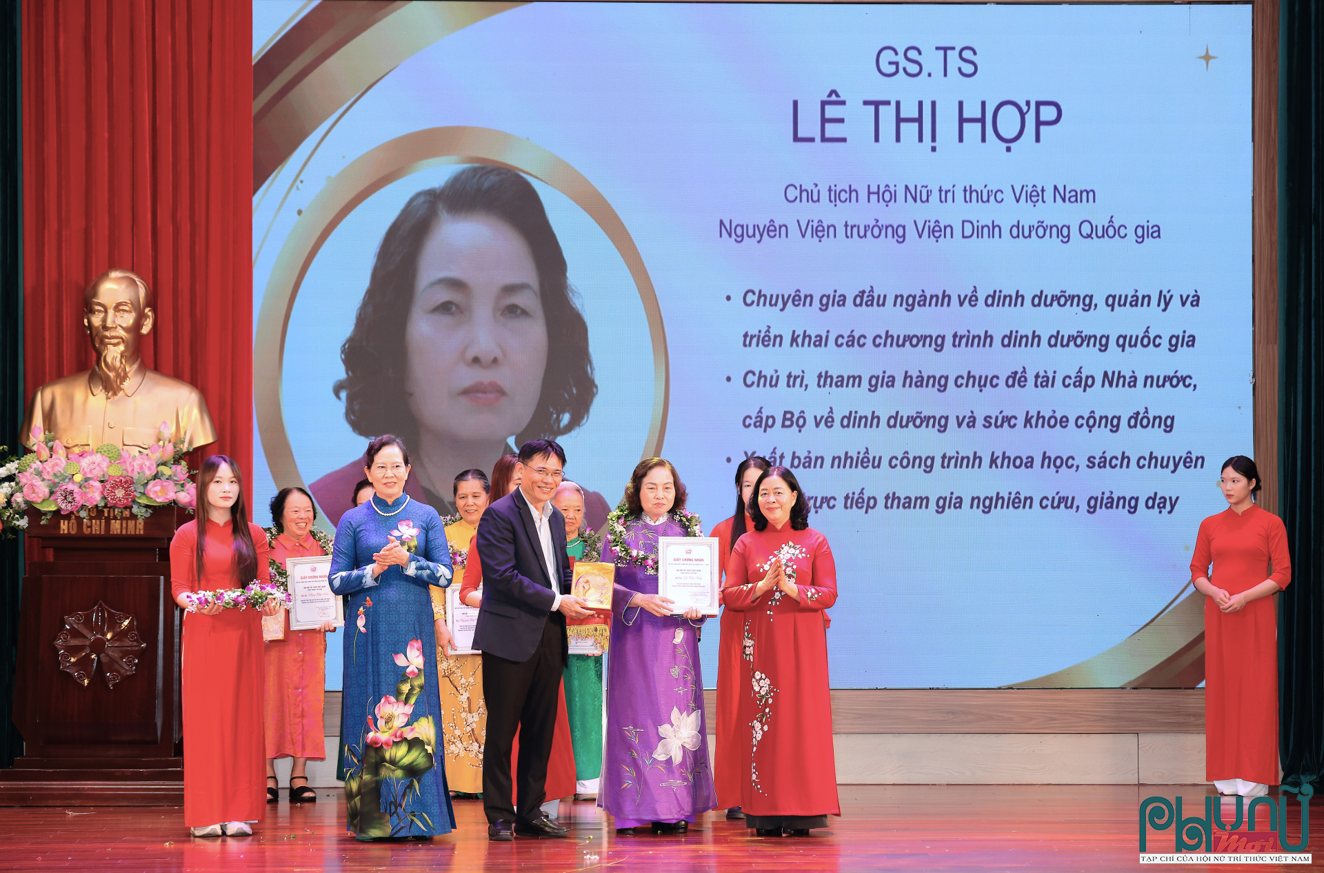 GS.TS. Lê Thị Hợp, Nguyên Viện trưởng Viện Dinh dưỡng Quốc gia; Chủ tịch Hội Nữ trí thức Việt Nam