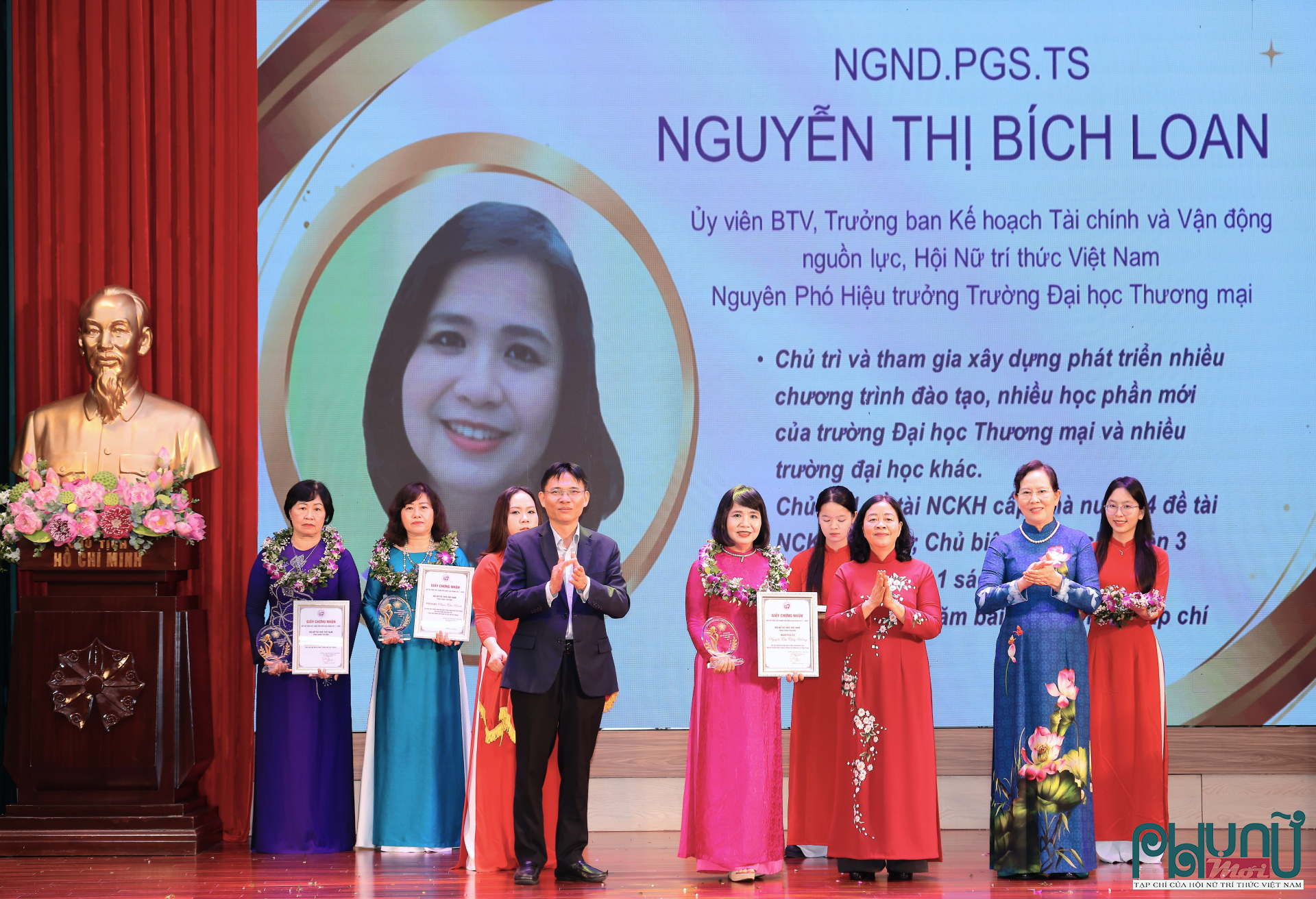 NGND. PGS.TS Nguyễn Thị Bích Loan, Ủy viên Ban Thường vụ, Trưởng ban Kế hoạch, Tài chính và Vận động nguồn lực Hội Nữ trí thức Việt Nam; nguyên Phó Hiệu trưởng Trường Đại học Thương mại.
