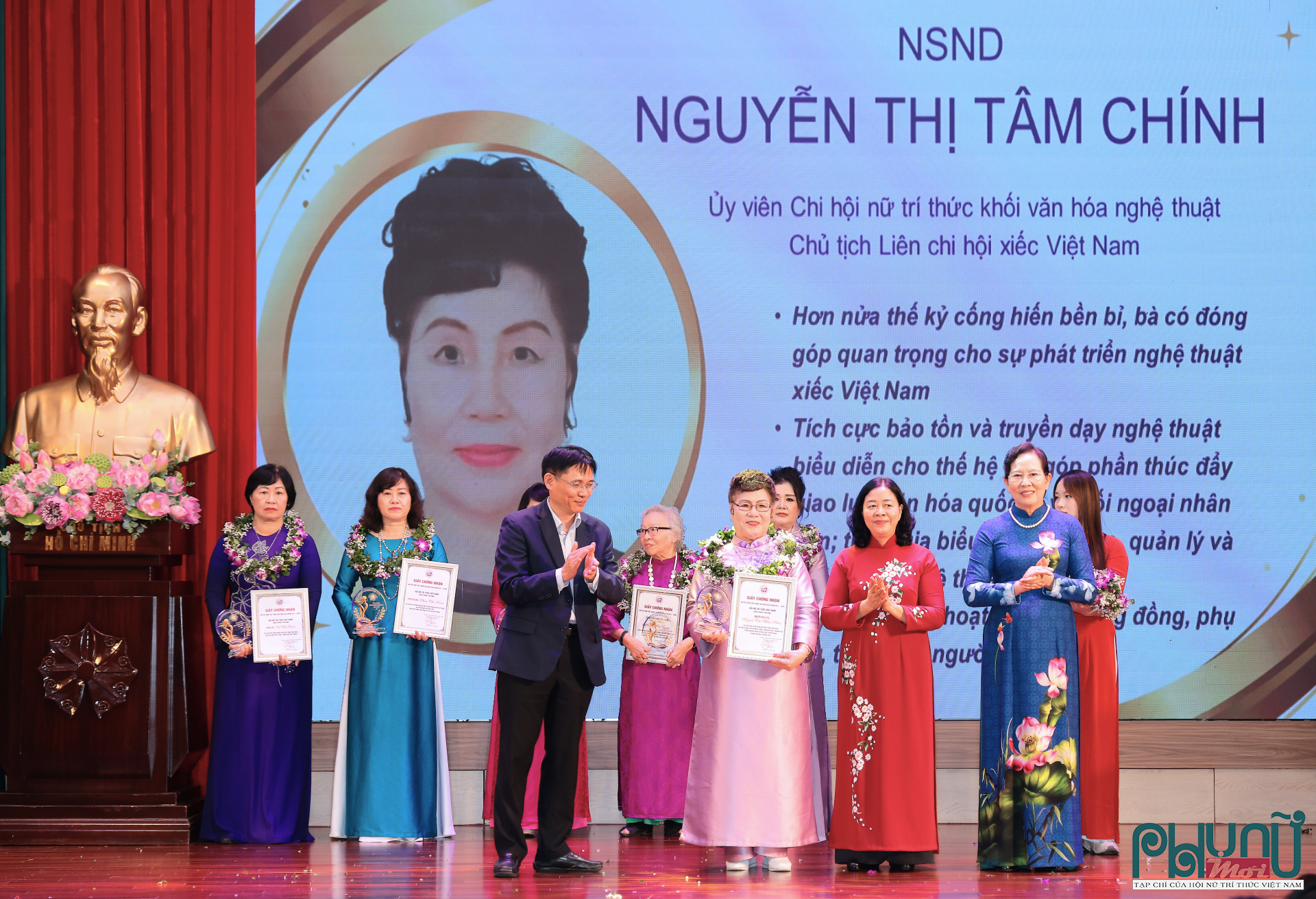 NSNDTâm Chính, Ủy viên Ban Chấp hành Chi hội Nữ trí thức Khối Văn hóa Nghệ thuật, Chủ tịch Liên Chi hội Xiếc Việt Nam