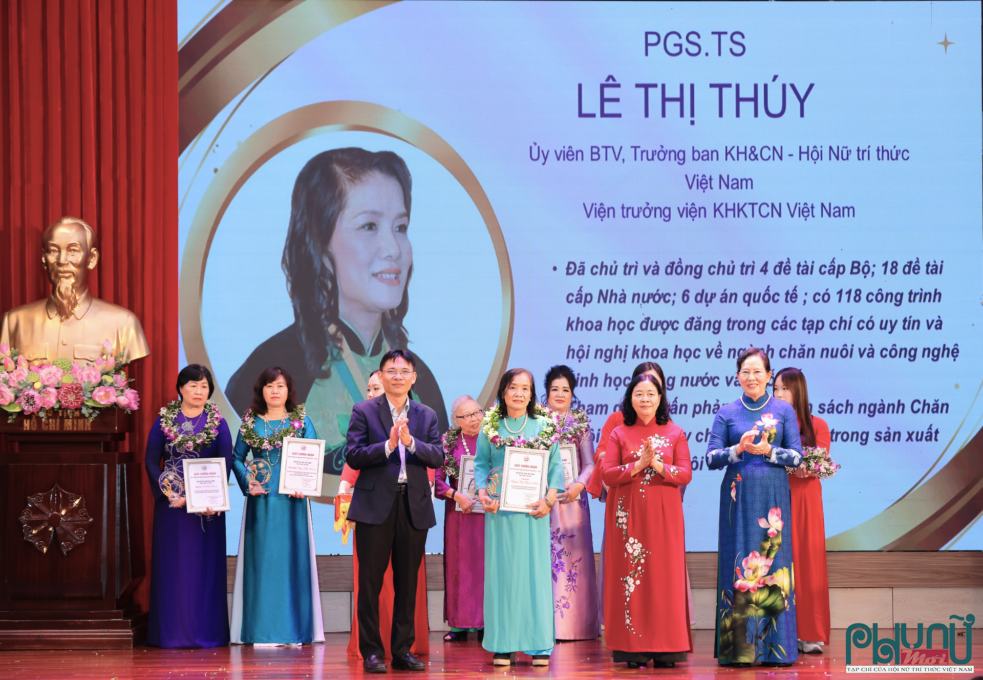 PGS.TS Lê Thị Thúy, Ủy viên Ban Thường vụ, Trưởng ban Khoa học và Công nghệ Hội Nữ trí thức Việt Nam; Viện trưởng Viện Khoa học Kỹ thuật Chăn nuôi Việt Nam.
