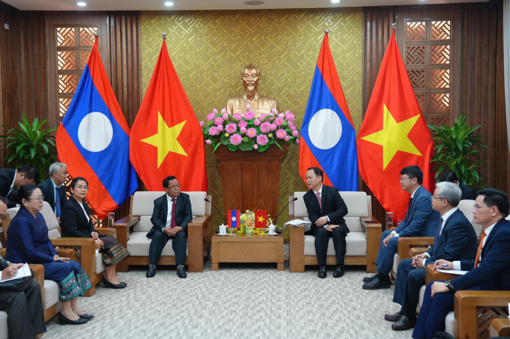 Toàn cảnh buổi tiếp. Ảnh: BPL