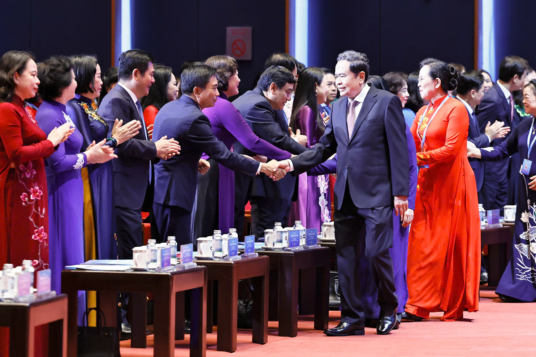 Đồng chí Trần Thanh Mẫn, Ủy viên Bộ Chính trị, Chủ tịch Quốc hội, dự và phát biểu chỉ đạo Đại hội