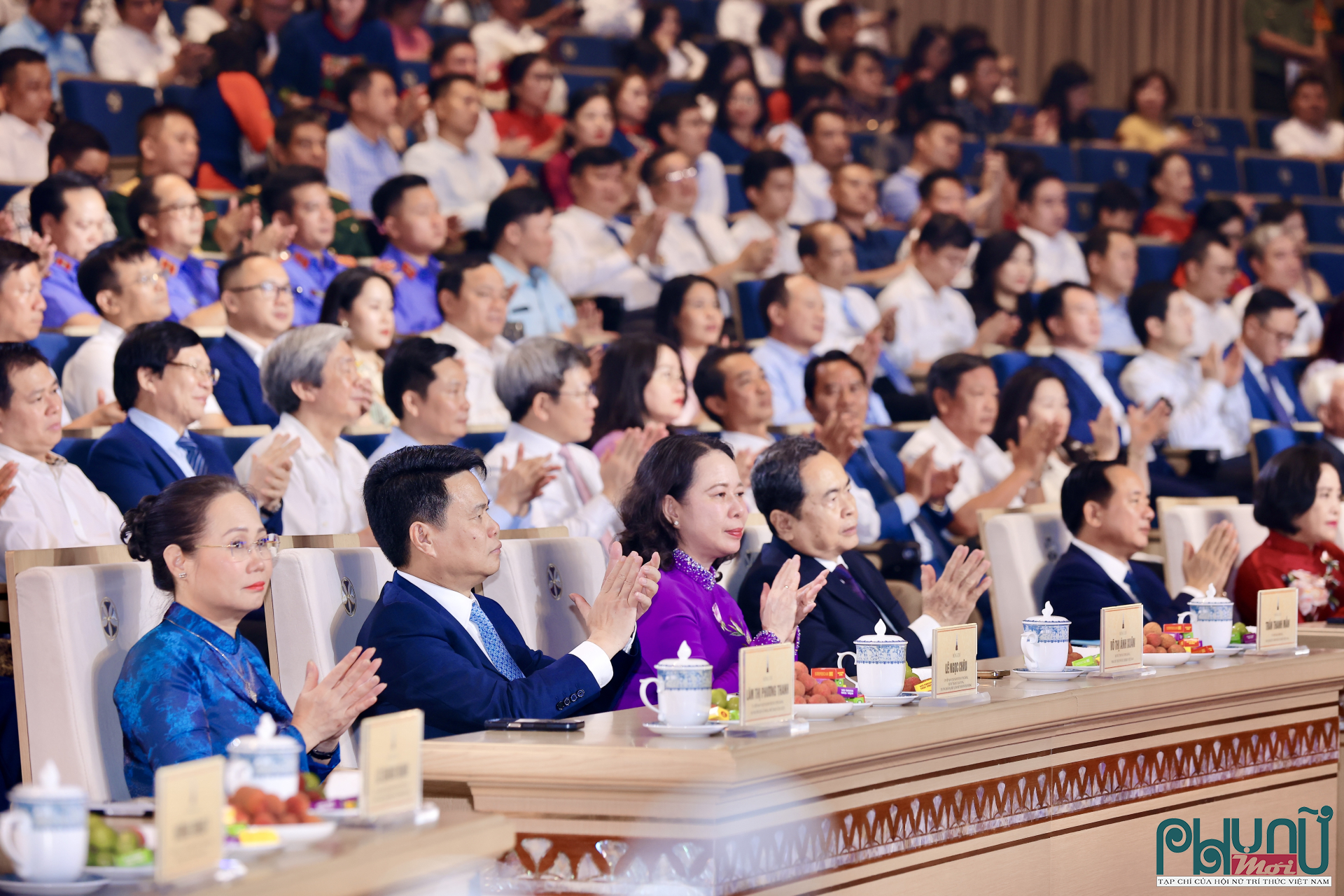 Ủy viên Bộ Chính trị, Chủ tịch Quốc hội Trần Thanh Mẫn và các đồng chí lãnh đạo Đảng và Nhà nước dự lễ trao Giải Báo chí Quốc gia lần thứ XX - năm 2025.