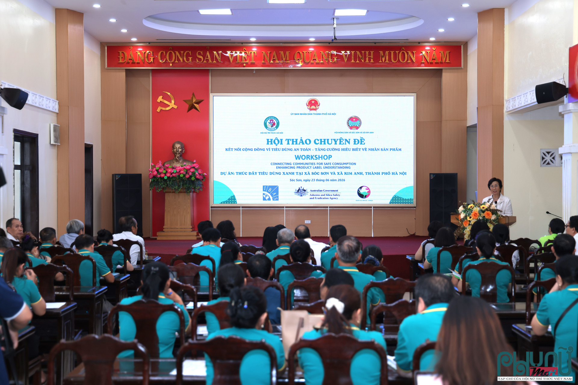 Hội thảo “Kết nối cộng đồng vì tiêu dùng an toàn - tăng cường hiểu biết về nhãn sản phẩm”.