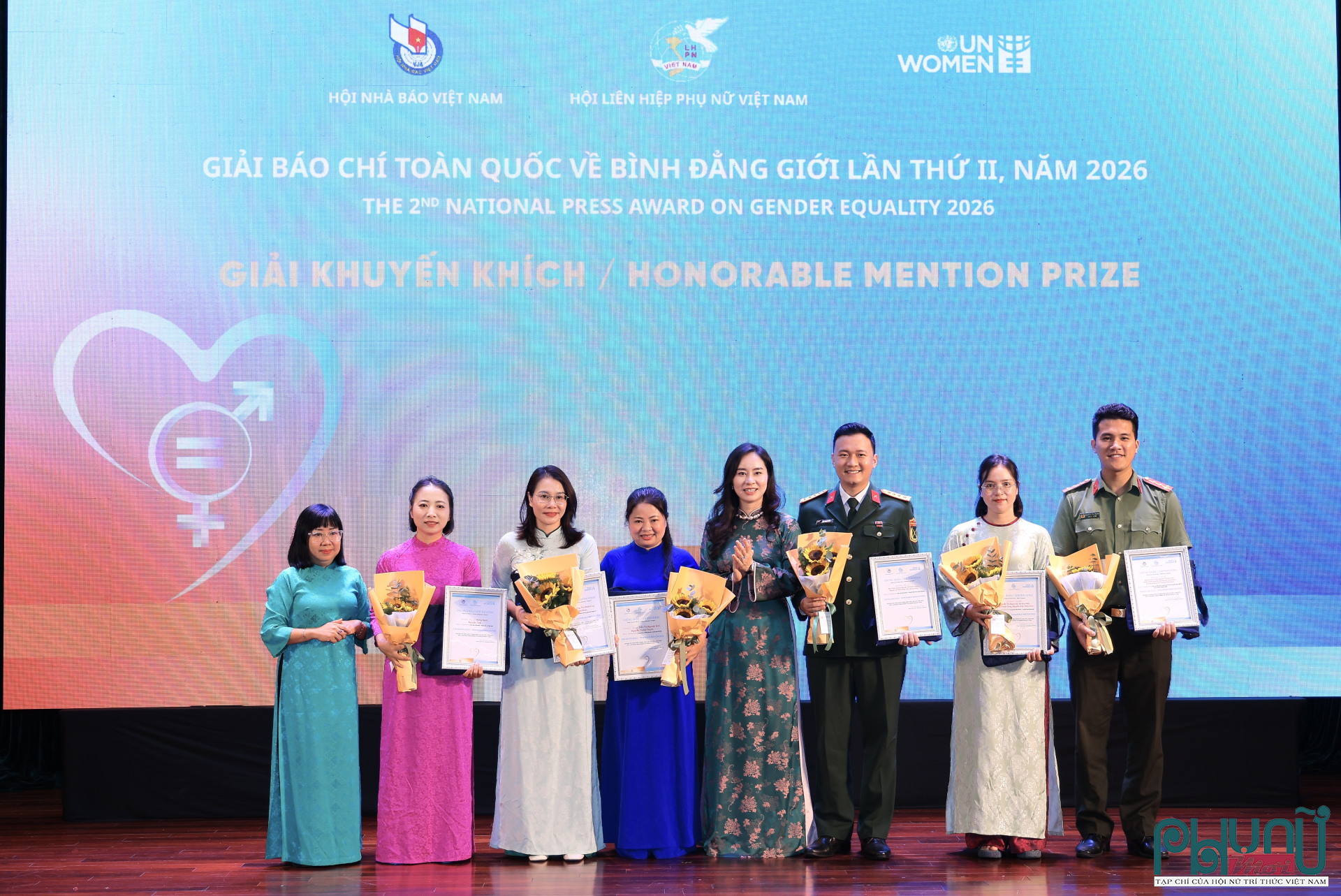 Các tác giả, nhóm tác giả đoạt giải Khuyến khích, Giải Báo chí toàn quốc về Bình đẳng giới lần thứ II