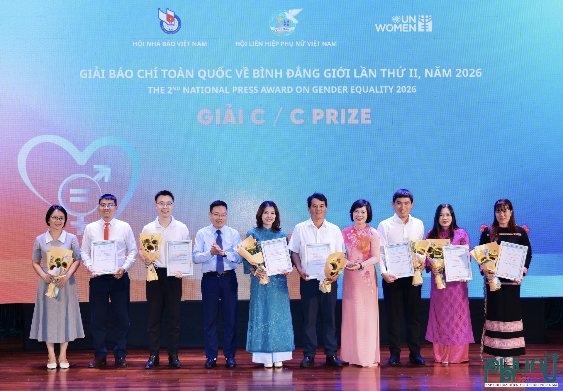Các tác giả, nhóm tác giả đoạt giải C, Giải Báo chí toàn quốc về Bình đẳng giới lần thứ II