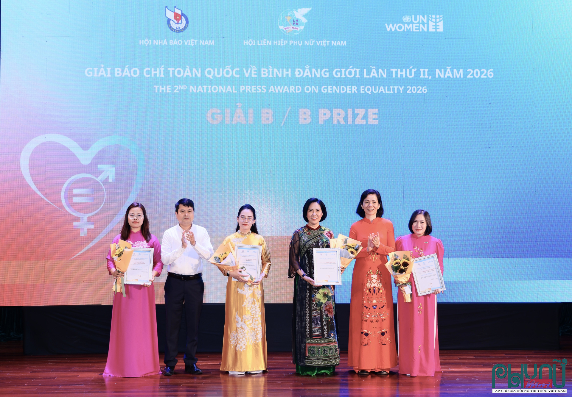 Các tác giả, nhóm tác giả đoạt giải B, Giải Báo chí toàn quốc về Bình đẳng giới lần thứ II
