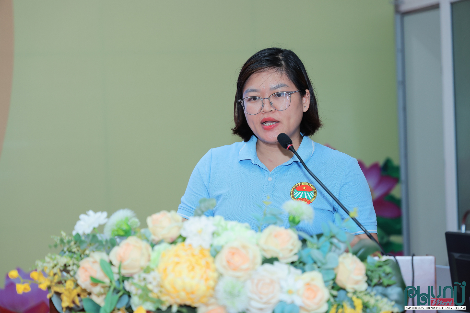 Bà Phạm Thị Huệ đại diện người dân tham gia dự án