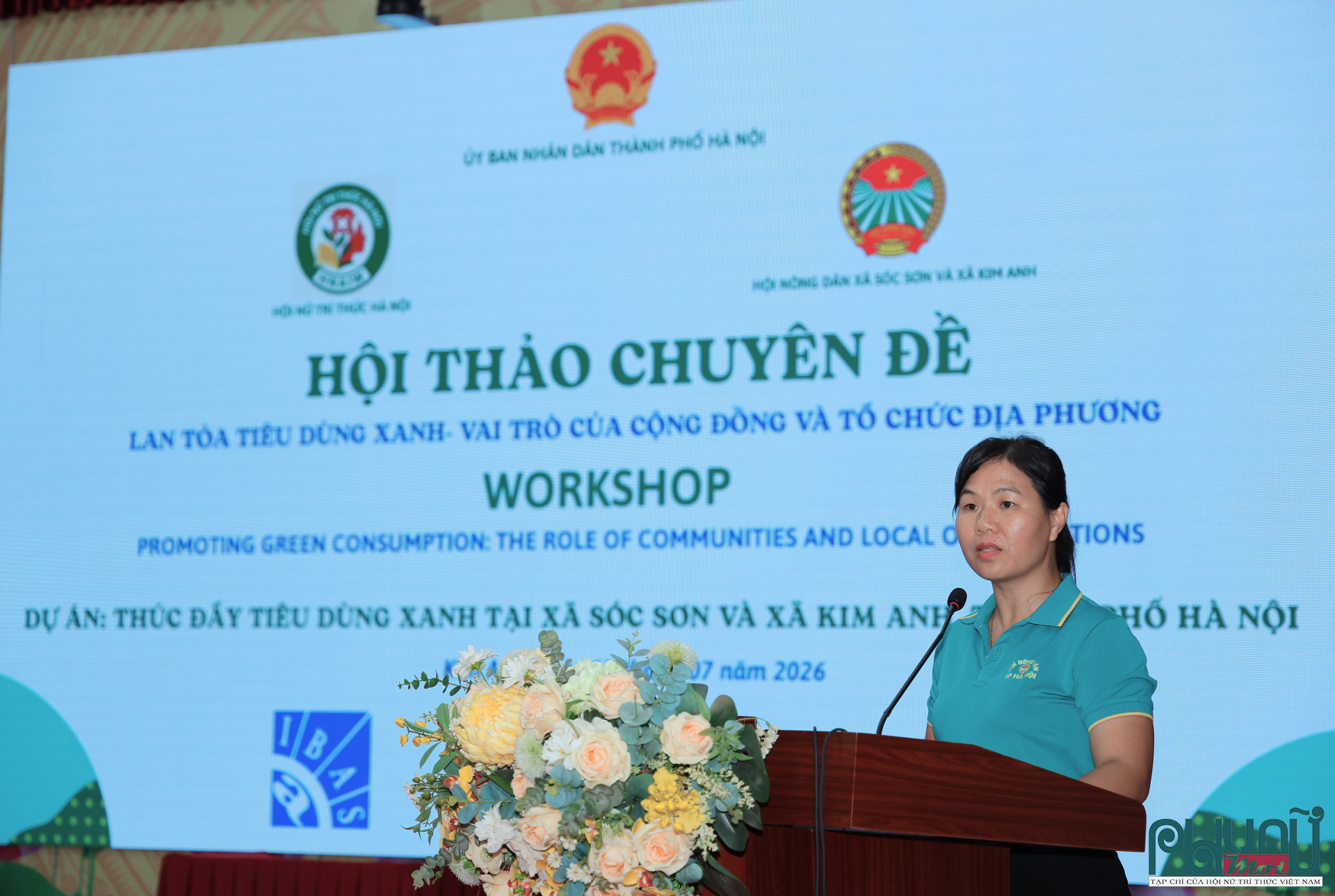 Bà Nguyễn Thị Lừng, Chủ tịch Hội Nông dân xã Kim Anh