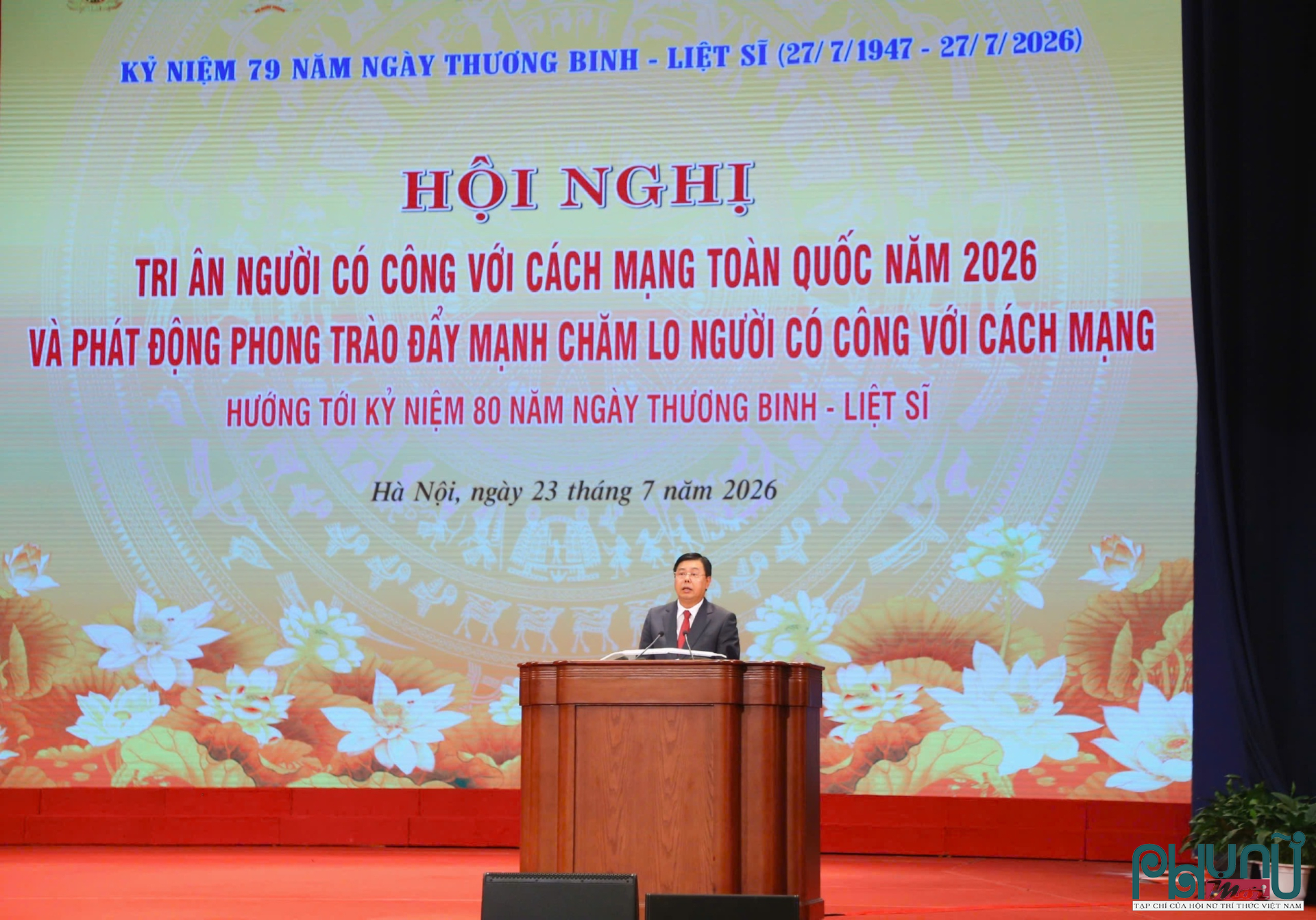 Ông Nguyễn Tiến Hải, Quyền Bộ trưởng Bộ Nội vụ phát biểu tại hội nghị.