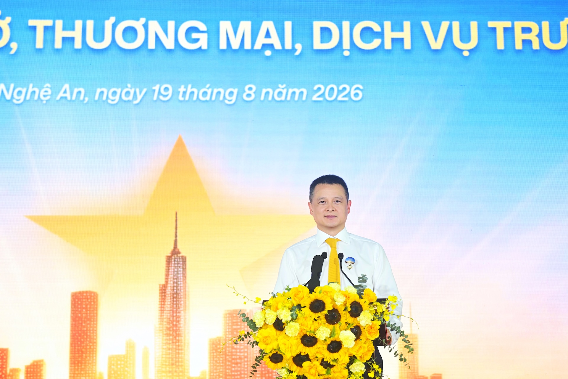 Ông Đặng Minh Trường, Chủ tịch HĐQT Tập đoàn Sun Group phát biểu. Ảnh: Ánh Dương.