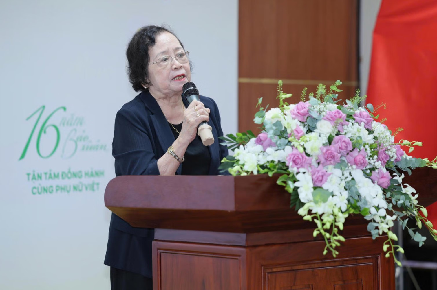 GS.TS Trần Thị Phương Mai, Chủ tịch Hội Chăm sóc Sức khỏe Phụ nữ Mãn kinh Việt Nam. Ảnh: Thu Thuỷ.