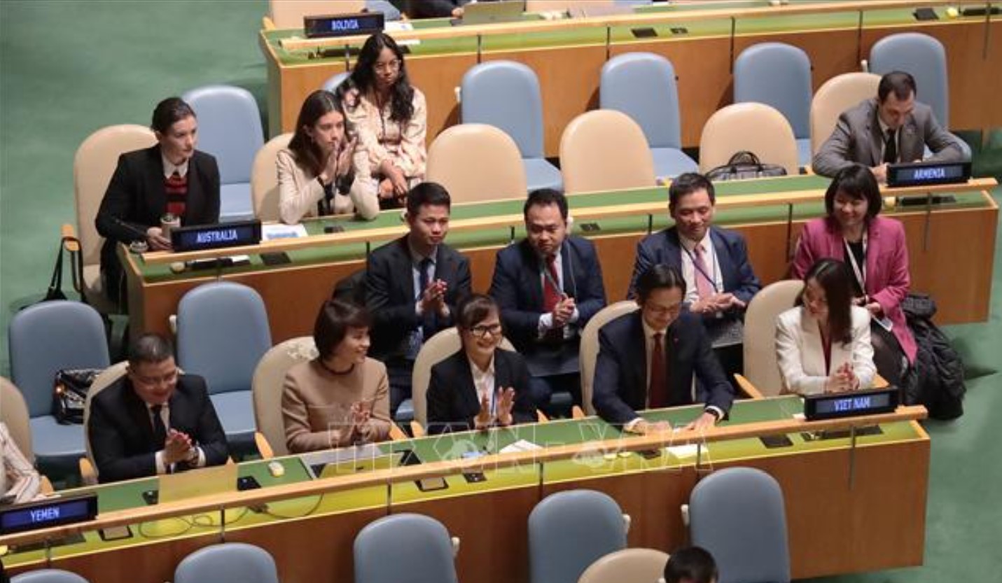 Việt Nam tái đắc cử vào Hội đồng Nhân quyền LHQ nhiệm kỳ 2026-2028. Ảnh: Thanh Tuấn/Phóng viên TTXVN tại Mỹ