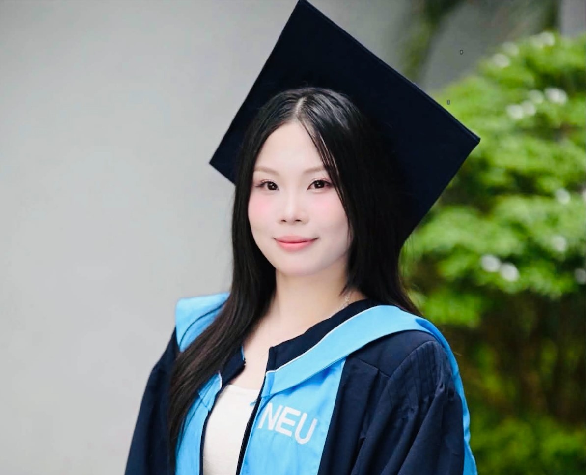Trần Thị Ngọc Mai là thủ khoa đầu ra ngành Kiểm toán, Đại học Kinh tế Quốc dân, sau 7 kỳ liên tiếp nhận học bổng. Ảnh: NV