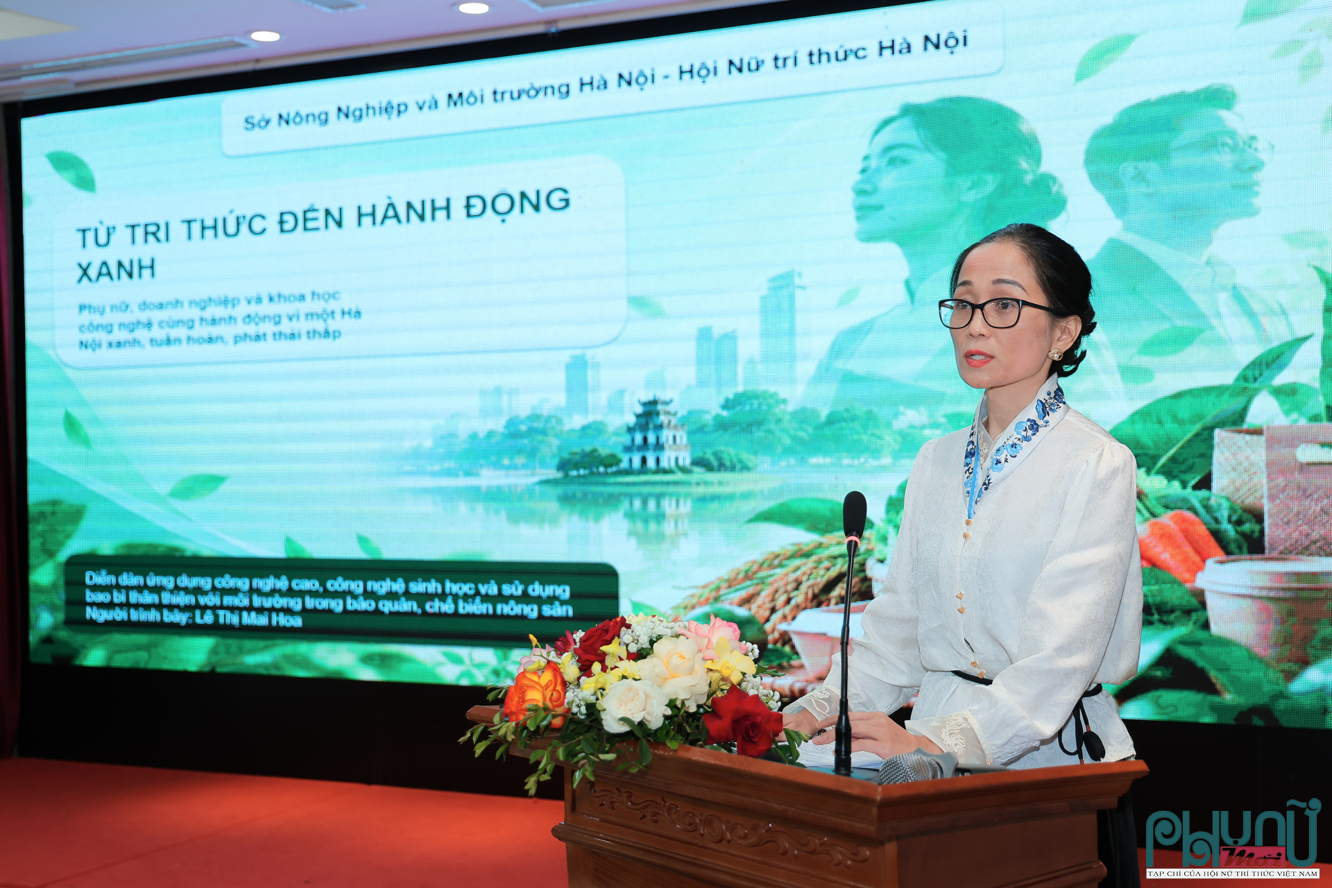 Bà Lê Thị Mai Hoa, Phó Trưởng phòng Quản lý môi trường, Sở Nông nghiệp và Môi trường Hà Nội