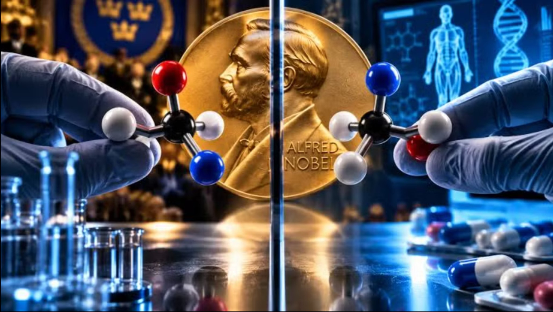 Công trình Nobel Hóa học 2026 không chỉ giải một bí ẩn hơn một thế kỷ của hóa học mà còn có ý nghĩa quan trọng với việc phát triển dược phẩm. Ảnh: Getty.