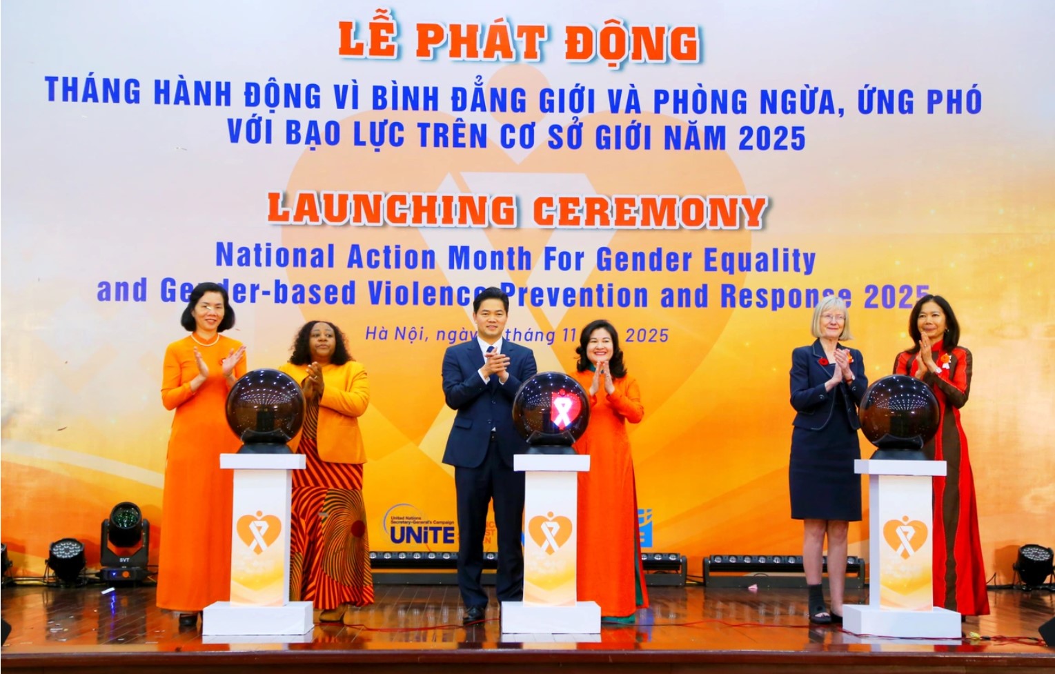 Lễ phát động Tháng hành động vì bình đẳng giới và phòng ngừa, ứng phó với bạo lực trên cơ sở giới năm 2025 (Ảnh: Tống Giáp).