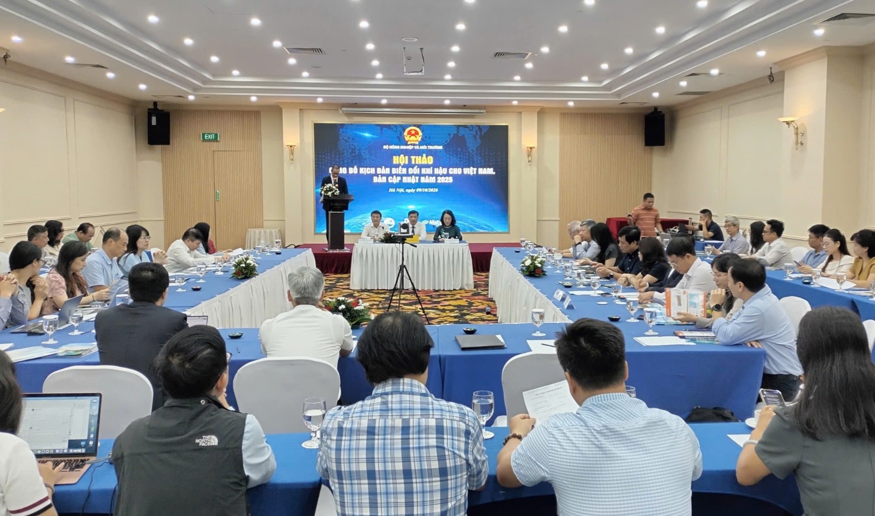 Hội nghị công bố Kịch bản biến đổi khí hậu (BĐKH) phiên bản cập nhật năm 2025. Ảnh: Trung Nguyên. Ảnh: Đỗ Phong