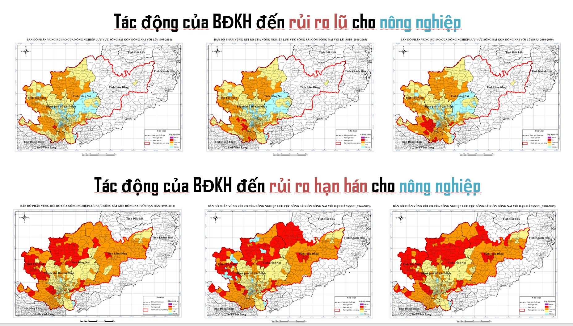 Biến đổi khí hậu làm gia tăng rủi ro đối với nông nghiệp và hồ chứa trên lưu vực sông Đồng Nai