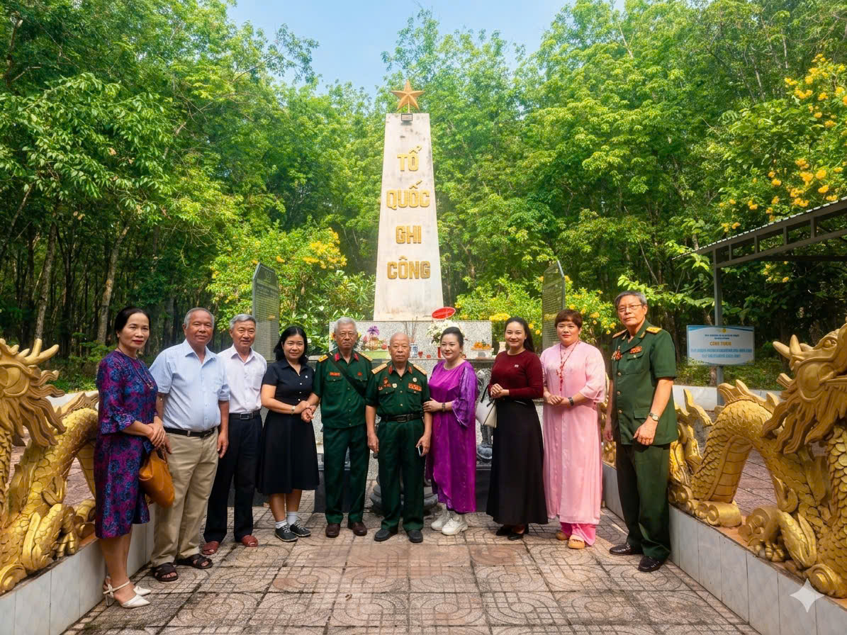 Dâng hương bia tưởng niệm liệt sĩ tại phường Bình Cơ